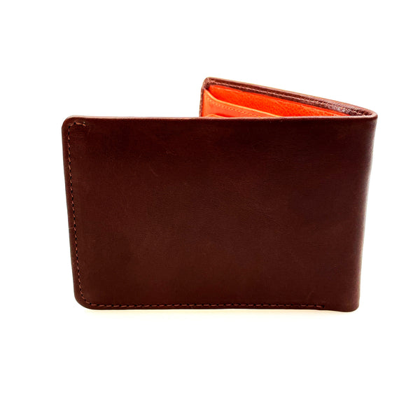 Slim pánská kožená peněženka Broadway - pohled na zadní stranu peněženky