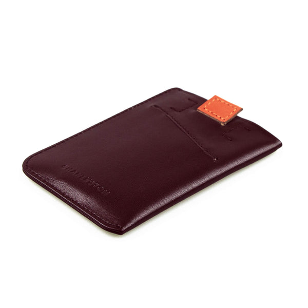 Tenká pánská kožená peněženka a kapsa na karty Soho - pohled shora na zadní stranu